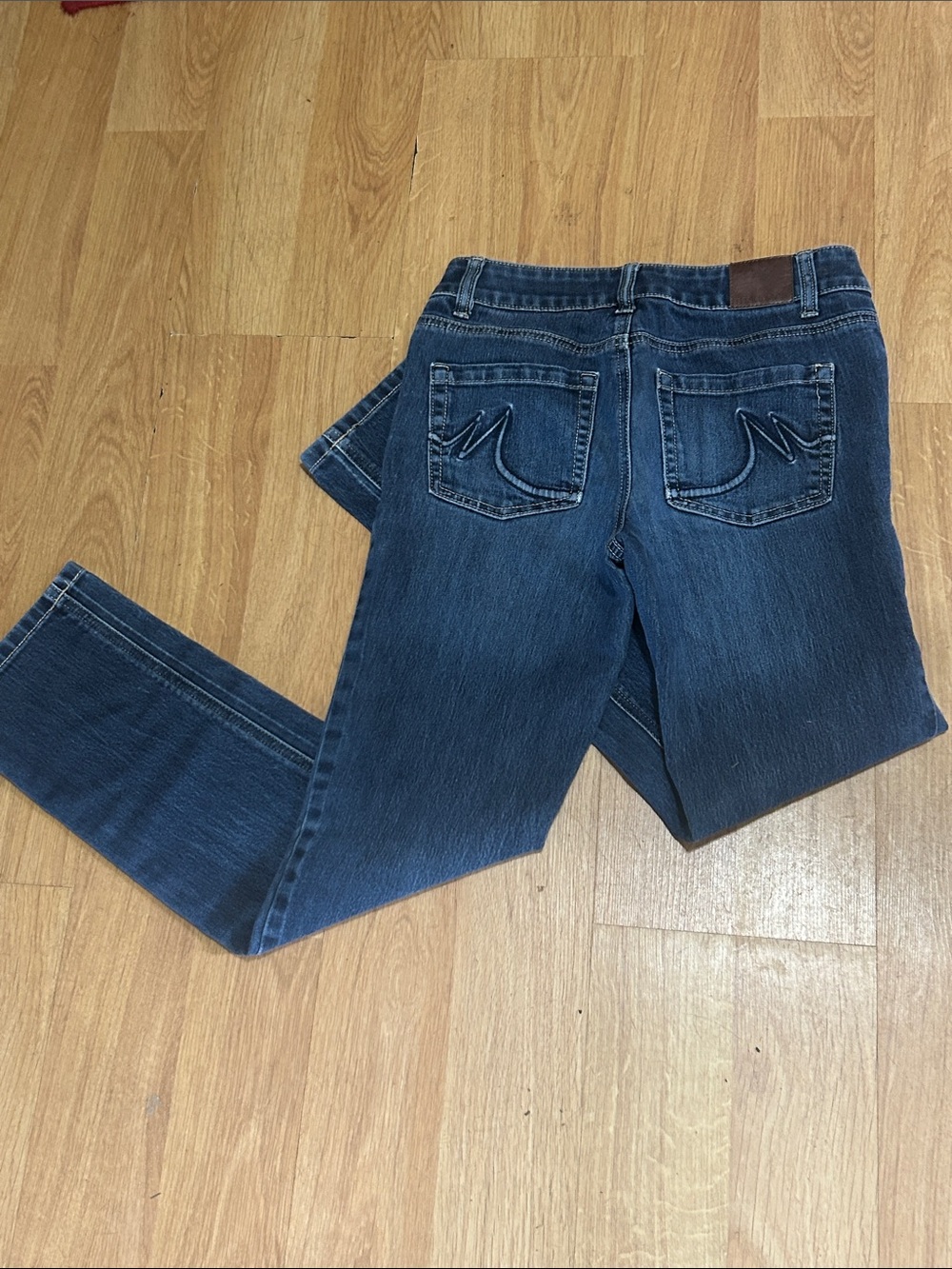 Maurices Dark Blue Straight Leg Mid Rise Jeans Size 2 Short